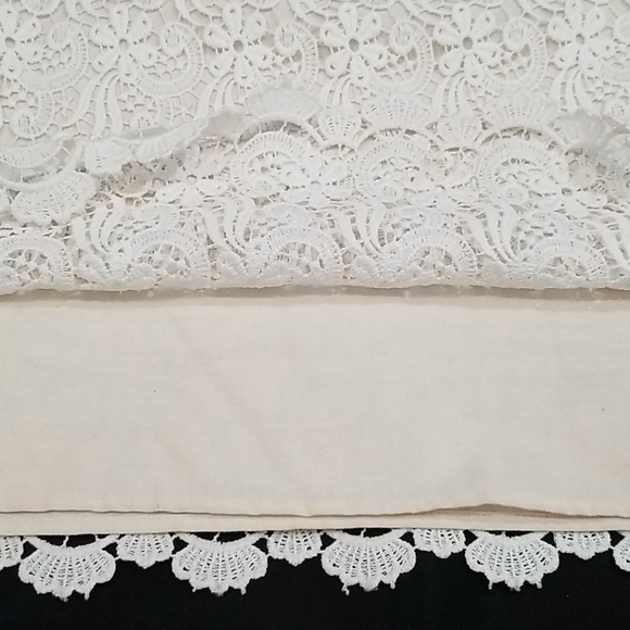 Zara Woman Laced cream beige mini Skirt. L - Picture 8 of 10